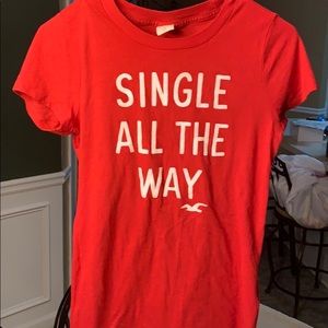Hollister red T shirt